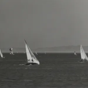 sailboats in the Santa Barbara Channel