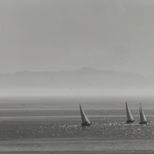 sailboats in the Santa Barbara Channel