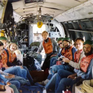 Inside Navy transport helicopter