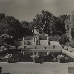 Garden pool, Montecito estate; © Josef Muench