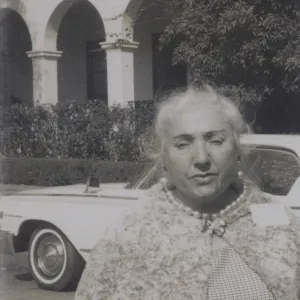 Maria Margelli standiing outside building in Santa Barbara