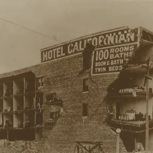 Hotel Californian, Santa Barbara, after 1925 earthquake