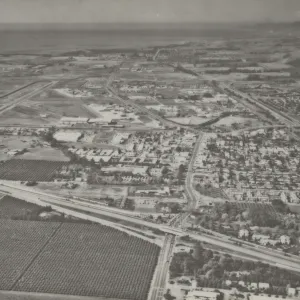 Aerial View of Santa Barbara Airport and Goleta