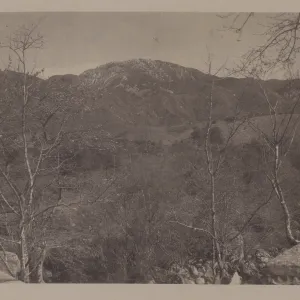 View Toward Mountains from Stone Bridge North of Old Santa Barbara Mission