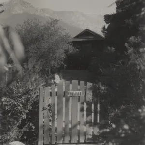 back entrance gate to the Cottage, 1937