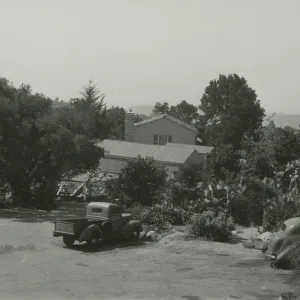 old buildings in courtyard, 1942