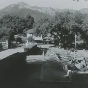 site of North Wing construction, moving the Maintenance Shed (to east side of the Gane House)