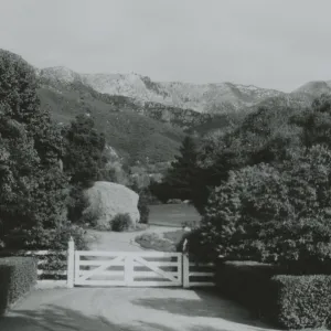 mountain view from Library Courtyard