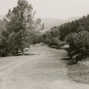 new Parking Lot along Mission Canyon Road, construction 1947