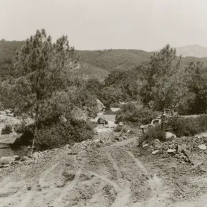 Construction the Parking Lot and new Garden Entrance, 1947