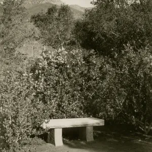 small stone bench