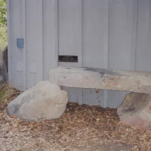 Helene Gion Bench, 1995, at Information Kiosk
