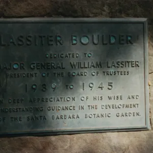 William Lassiter Plaque, 1959, on Lassiter Boulder