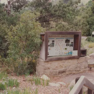Bulletin Board at Old Entrance, Men's Garden Club, 1974