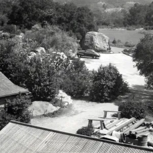 Meadow, Blaksley Boulder, Parking Lot, Caretakers Cottage, Lath House