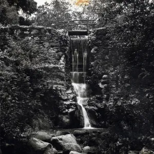 The Old Mission Dam is one of the features of the Botanic Garden. It was built of native sandstone in 1807, under the direction of the Mission Fathers and served as a source of water to the Mission grounds. The structure is in its original condition excep