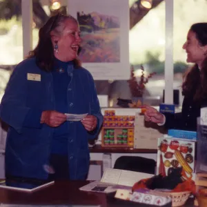 Nancy Byrne and Gail Milliken in gift shop