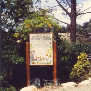 Tile entrance sign