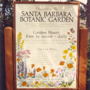 Tile entrance sign