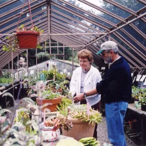 Visitors in nursery