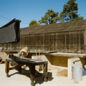 Horticulture Unit, Lath House #1, looking northwest