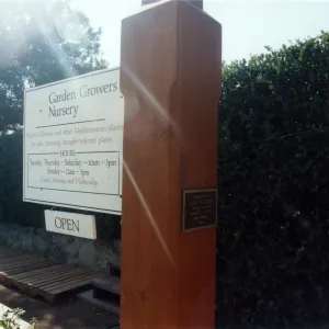 Garden Growers Nursery entrance circa late 1990s