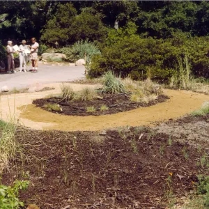 Mark Stubler & visitors at grass display