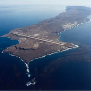 Aerial view of San Clemente Island