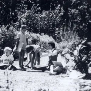 Jackie Broughton and children