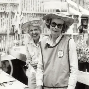 Volunteers - Garden Growers, Mae Blakeley, Lilla Burgess, Volunteers, Spring 1986 Plant Sale