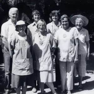 Volunteers - Garden Growers, The Garden Growers: Harry Balch, Polly Anderson, Florence Sanchez, Ann Eldridge, Blair Gray, Lila Sexton, Phoebe Balch Photo used - Fall â€˜94 IQ