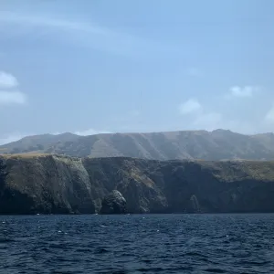 Santa Cruz Island from boat