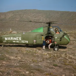 Helicopter transport, San Clemente Island