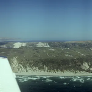 Simonton on San Miguel Island from the air
