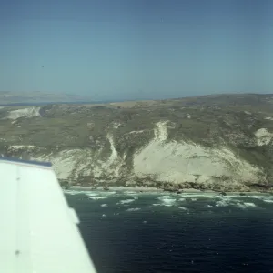 Simonton Cove on San Miguel Island from the air