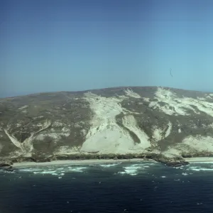 Simonton Cove on San Miguel Island from the air