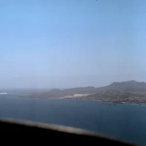 Cedros Village from the air, Cedros Island