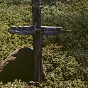 grave marker on San Geronimo Island