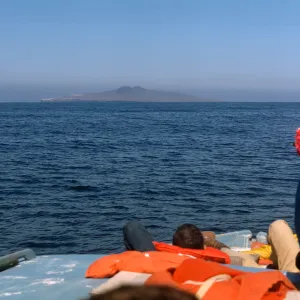 San Martin Island from boat