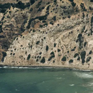 China Harbor, East side Santa Cruz Island, volcanic shale contact