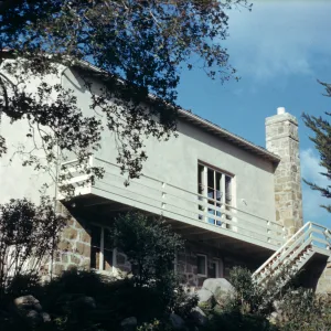 view up to Blaksley Library from Arroyo Section