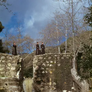 Mission Dam with Friars