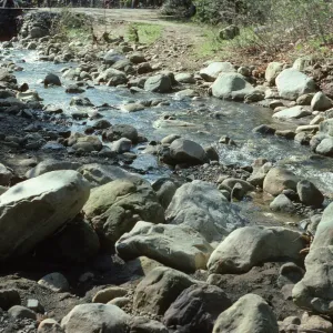 Mission Creek above the Mission Dam