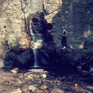 standing beneath the Mission Dam