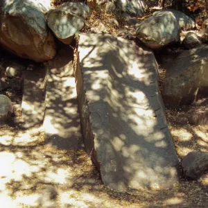 chiseled rock in Mission Canyon