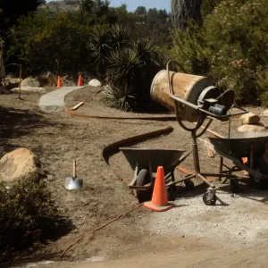 construction of the Desert Wash, SBBG
