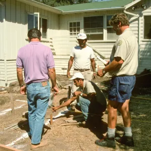 Constructing Home Demonstration Garden 