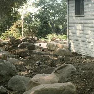 SBBG Home Demonstration Garden construction