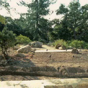 SBBG Home Demonstration Garden construction