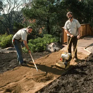 SBBG Home Demonstration Garden construction